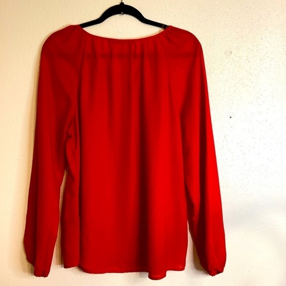 Zac& Rachel Size Large Red long sleeve - Picture 3 of 9